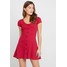 Hollister Co. BUTTON THROUGH DRESS Sukienka z dżerseju red H0421C01F