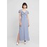 Dorothy Perkins TWIST FRONT STRIPE DRESS Długa sukienka blue/ivory DP521C1TK