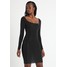 Gina Tricot KIRI GLITTER DRESS Sukienka etui black GID21C01Y