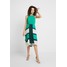 Ted Baker NELLINA DIP PLEATED DRESS Sukienka letnia green TE421C0ES