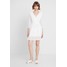NA-KD PAULINYE BALLOON SLEEVE TIED WAIST DRESS Sukienka koszulowa white NAA21C067