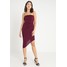 New Look GO SLINKY PLEAT CAMI DRESS Sukienka koktajlowa dark burgundy NL021C0Y9
