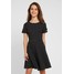 Dorothy Perkins Petite SPOT TEA DRESS Sukienka z dżerseju black DP721C0BD