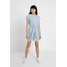 Vero Moda VMMILEY TIE WAIST LOOSE DRESS Sukienka letnia light blue denim/white VE121C1PQ