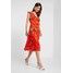 Wallis BUTTERFLY FLORAL MIDI DRESS Sukienka letnia red WL521C0ND