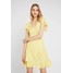 NA-KD RUFFLE WRAP MINI DRESS Sukienka letnia yellow NAA21C05U