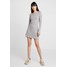 Abercrombie & Fitch TIE FRONT COZY DRESS Sukienka dzianinowa grey A0F21C023
