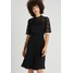 Wallis APPLIQUE FIT FLARE DRESS Sukienka koktajlowa black WL521C0JQ