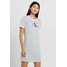 Calvin Klein Jeans MONOGRAM RINGER DRESS Sukienka z dżerseju grey heather/white C1821C03U