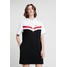 Calvin Klein Jeans CHEERLEADER COLOR BLOCK HOOD Sukienka letnia ck black/white/red C1821C03E