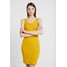 New Look ZIP MIDI Sukienka etui mustard yellow NL021C116