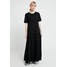 Benetton PEASANT DRESS Długa sukienka black 4BE21C09I