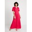 Benetton WRAP EFFECT DRESS Długa sukienka pink 4BE21C09S