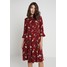 Oasis RENAISSANCE ROSE SKATER Sukienka letnia multicolor/red OA221C0GZ