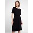 edc by Esprit BELTED DRESS Sukienka z dżerseju black ED121C0ML
