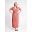 Dorothy Perkins Curve WRAP DRESS Długa sukienka pink DP621C0B5