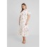 Fashion Union Plus JEN DRESS WITH FRILLED SLEEVES AND DRAW CORD WAIST Długa sukienka white FAJ21C017