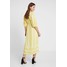 Miss Selfridge STRIPE WRAP DRESS Długa sukienka yellow/ivory MF921C0OU