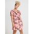 City Chic TEA DRESS FLORAL Sukienka koszulowa botanical blush CIA21C02H