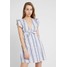 Nly by Nelly STRIPE FRILL DRESS Sukienka koszulowa blue/white NEG21C00S