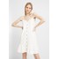TOM TAILOR DENIM LOOSE FIT MINI DRESS Sukienka koszulowa off white TO721C08F