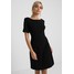 Selected Femme Petite SLFVIVIAN SHORT DRESS Sukienka z dżerseju black SEL21C00A
