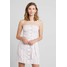 Abercrombie & Fitch TIE FRONT CUTOUT Sukienka letnia red/white A0F21C02L