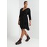 ONLY Carmakoma CARNUT 3/4 WRAP DRESS SOLID Sukienka letnia black ONA21C01S