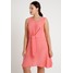 New Look Curves PLAIN TIE FRONT DRESS Sukienka letnia coral N3221C06U