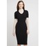 New Look EXCLUSIVE NECK MIDI Sukienka z dżerseju black NL021C0ZD