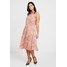 Glamorous Curve EXCLUSIVE SLEEVELESS FIT&FLARE Sukienka letnia pink garden GLA21C055
