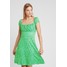 mint&berry Sukienka z dżerseju bosphorus green/white M3221C0W7