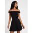 Missguided BARDOT MINI DRESS Sukienka z dżerseju black M0Q21C18K