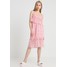 Lost Ink FLORAL ASSYMETRIC MIDI DRESS Sukienka letnia pink L0U21C07V
