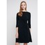 Warehouse POLKA SPOT PRINT DRESS Sukienka z dżerseju black WA221C0H6