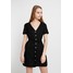 Miss Selfridge PLAIN PINTUCK BUTTON THROUGH DRESS Sukienka koszulowa black MF921C0O5