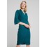 Closet PANELLED WRAP DRESS Sukienka etui emerald green CL921C0KA