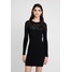 ONLY ONLFCANAN DRESS Sukienka dzianinowa black ON321C1ED