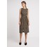 Warehouse LEOPARD BUTTON COMPACT DRESS Sukienka koszulowa multi WA221C0IM
