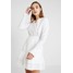 NA-KD COWGIRL HEM DETAILED DRESS Sukienka letnia white NAA21C05K