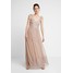 Maya Deluxe SCATTER EMBELLISHED MAXIDRESS WITH BOW SHOULDER DETAIL Suknia balowa taupe blush M2Z21C03P