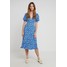 Diane von Furstenberg JEMMA Sukienka letnia ditsy vines/baja blue DF221C00R