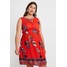 Vero Moda Curve VMOLINA SHORT DRESS Sukienka letnia fiery red VEE21C013