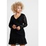 Missguided Plus CURVE BLACK MINI DRESS Sukienka koktajlowa black M0U21C08D