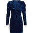 Missguided Sukienka koktajlowa 'Sequin Velvet Plunge Front Long Sleeve Mini' MGD0034001000001