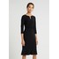 Lauren Ralph Lauren Sukienka z dżerseju black L4221C0OC