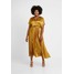 New Look Curves GO PLEATED DRESS Sukienka letnia dark yellow N3221C09K