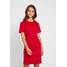 Dorothy Perkins Petite BUTTON SHIFT Sukienka z dżerseju red DP721C0BI