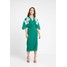 Hope & Ivy Petite MIDI WRAP DRESS Suknia balowa green HOL21C013