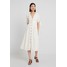 Vero Moda Tall VMMILA CALF DRESS Długa sukienka snow white/oatmeal VEB21C037